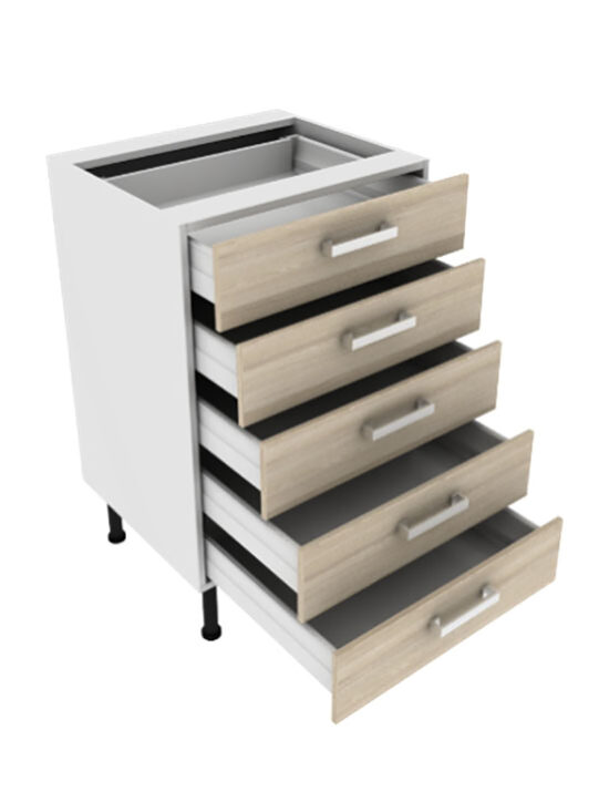 Grīdas skapis ar atvilktnēm 